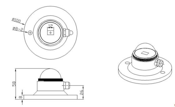 Optical Sun Tracking Sensor for Weather Station or PV Monitoring Silicon Pyranometer