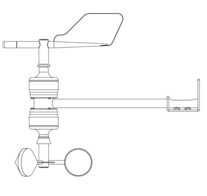 Meteorological DC 5V 0-5V T Type Wind Speed and Direction Sensor for Weather Station