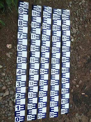 304 Stainless Steel Anti-corrosion Water Level Gauge Staff with 100*8cm Size