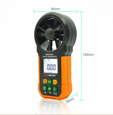 Popular Anemometer Digital Handheld Wind Speed Meter Tester with 1*9V 6F22 Battery