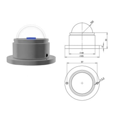 Aluminum Alloy Optical Sensor for Solar Radiation 4-20 mA Output Theory