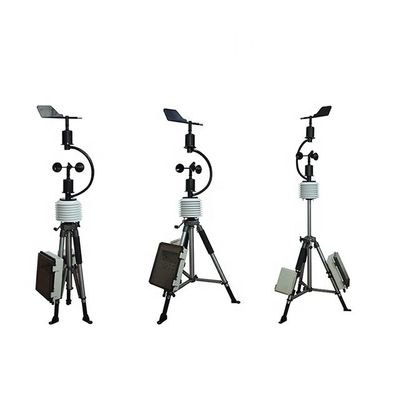 Portable Solar Powered Weather Station with Wind Speed Accuracy ±0.1m/s Manufactured