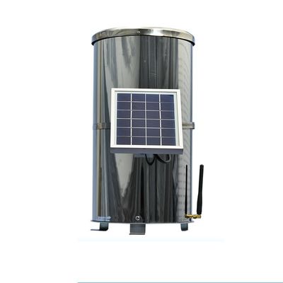 Weather Station and Rainfall Measurement 3.5kg Tipping Bucket Rain Gauge with Solar Panel Power Supply System