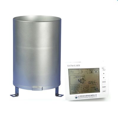 Plastic Material Rain Gauge with Measuring Range ≤4mm/min and Solar Panel Power Supply