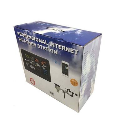 Wireless Wifi Automatic Weather Station with 868 MHz Frequency and Rain Volume Display