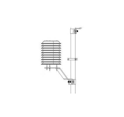 Outdoor 10 Plates Radiation Shield Air Temperature Humidity Sensor with RS485 Modbus